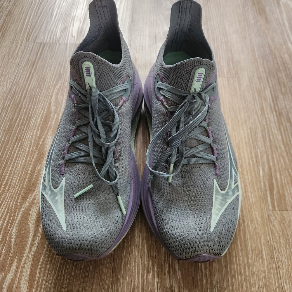 Stylish Gray and Purple Women's Running Shoes